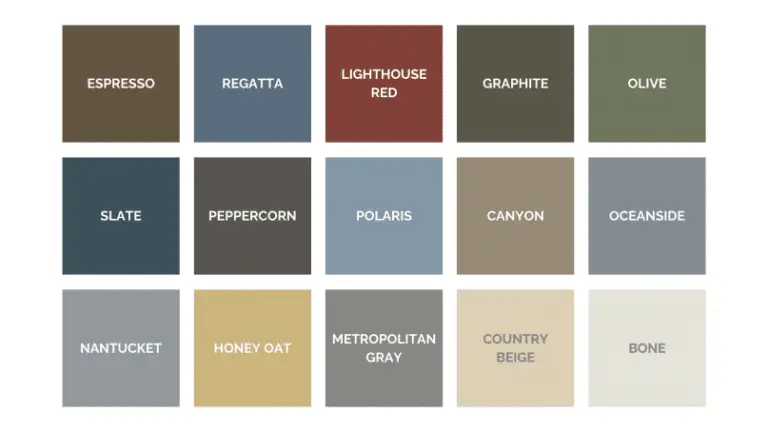 Vinyl siding color options